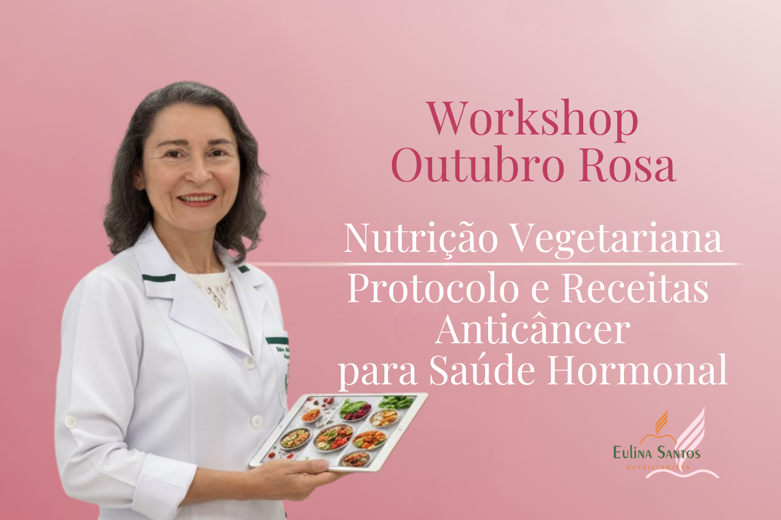 Capa do Workshop Alimentação Vegetariana Inteligente
